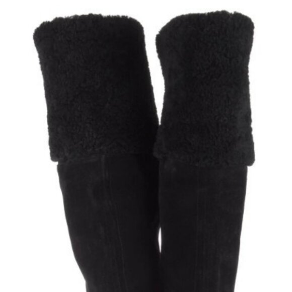 Prada Boots OTK Suede Shearling Cuff Sz 38 (US 8) EUC - Picture 12 of 16